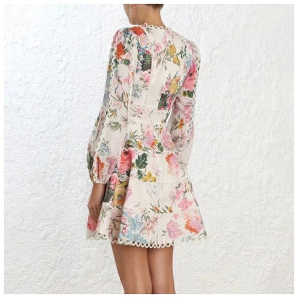 🌞 The Bridey Lace Gorgeous Floral Dress - Picture 3 of 4